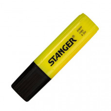 Маркер текстовый PAPER & FAX 1-5 мм желтый скошенный. Stanger 180001000