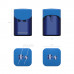 Пластиковая точилка ErichKrause® Wave, два отверстия с контейнером, цвет корпуса ассорти (в коробке по 12 шт.)