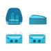 Пластиковая точилка ErichKrause® Duo, два отверстия с контейнером, цвет корпуса ассорти (в коробке по 12 шт.)