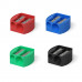 Пластиковая точилка ErichKrause® Multi на два отверстия, цвет корпуса ассорти (в коробке по 24 шт.)