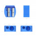 Пластиковая точилка ErichKrause® Multi на два отверстия, цвет корпуса ассорти (в коробке по 24 шт.)