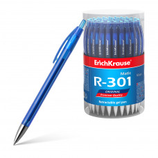 Ручка гелевая автоматическая ErichKrause® R-301 Original Gel Matic 0.5, цвет чернил синий (в коробке по 12 шт.)