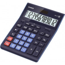 Калькулятор CASIO GR-12 BU 12 разрядный синий бухгалтерский. Casio GR-12 BU