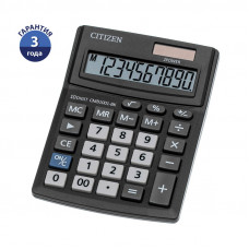 Калькулятор настольный Citizen Business Line CMB1001-BK, 10 разрядов, двойное питание, 102*137*31мм, черный Citizen CMB1001-BK