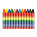 Восковые карандаши КРОХА 12 цветов трехгранные. Луч 12С871-08