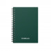 Тетрадь общая с пластиковой обложкой на спирали ErichKrause® Classic, зеленый, А6, 60 листов, клетка