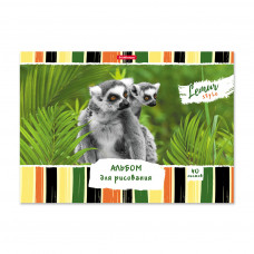 Альбом для рисования на клею ErichKrause® Lemur Style, А4, 40 листов