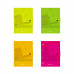 Тетрадь общая с пластиковой обложкой на кольцах ErichKrause® Neon, ассорти, А5, 80 листов, клетка, на кнопке