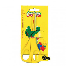 Ножницы детские Каляка-Маляка безопасные, пластиковые с металлическими лезвиями. Каляка-Маляка НБКМ135