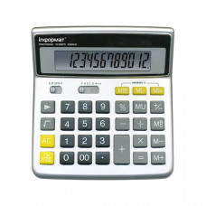 Калькулятор inФОРМАТ KN05-12 12-разрядный бухгалтерский серый. inФОРМАТ KN05-12*