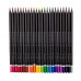 Карандаши BrunoVisconti® цветные, 24 цвета, 4 вида  BlackWoodColor Арт. 30-0099 упаковка в ассортименте