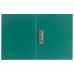 Папка с боковым металлическим прижимом BRAUBERG стандарт, зеленая, до 100 листов, 0,6 мм,