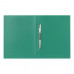Папка с металлическим скоросшивателем BRAUBERG стандарт, зеленая, до 100 листов, 0,6 мм,