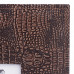 Фотоальбом BRAUBERG на 20 магнитных листов, 23х28 см, под кожу крокодила, темно-коричневый,