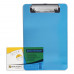 Доска-планшет МАЛОГО ФОРМАТА (155×228 мм), А5, BRAUBERG «Energy» с прижимом, пластик, 2 мм, СИНЯЯ, 