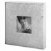 Фотоальбом BRAUBERG свадебный, 20 магнитных листов 30х32 см, обложка под фактурную кожу, на кольцах, серебристый,