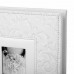 Фотоальбом BRAUBERG свадебный, 20 магнитных листов 30х32 см, обложка под фактурную кожу, на кольцах, белый,
