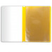 Папка 10 вкладышей STAFF с перфорацией, мягкая, желтая, 0,16 мм