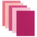 Цветной фетр для творчества, А4, ОСТРОВ СОКРОВИЩ, 5 листов, 5 цветов, толщина 2 мм, оттенки розового,
