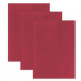 Цветной фетр для творчества, 400х600 мм, ОСТРОВ СОКРОВИЩ, 3 листа, толщина 4 мм, плотный, красный,