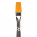 Кисть художественная профессиональная BRAUBERG ART «CLASSIC», синтетика жесткая, плоская, № 14, длинная ручка, 