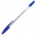 Ручка шариковая STAFF «BP-1000», СИНЯЯ, корпус прозрачный, узел 0,7 мм, линия письма 0,35 мм, 