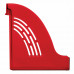 Лоток вертикальный для бумаг BRAUBERG «Office», 255×95×290 мм, тонированный красный, 
