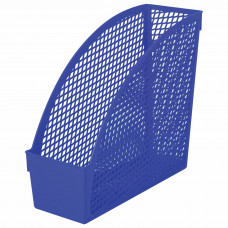 Лоток вертикальный для бумаг STAFF «Profit», 270×100×250 мм, сетчатый, полипропилен, синий, 
