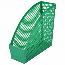 Лоток вертикальный для бумаг STAFF «Profit», 270×100×250 мм, сетчатый, полипропилен, зеленый, 
