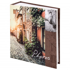 Фотоальбом BRAUBERG «Итальянские улочки» на 304 фото 10×15 м, твердая обложка, термосклейка, 