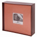 Фотоальбом BRAUBERG «Персик» на 200 фото 10×15 см, ткань, персиковый, 