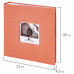 Фотоальбом BRAUBERG «Персик» на 200 фото 10×15 см, ткань, персиковый, 