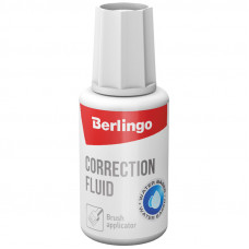 Корректирующая жидкость Berlingo, 20мл, водная, с кистью Berlingo KR110