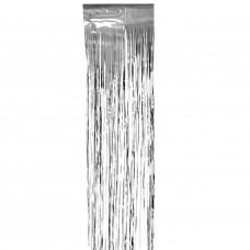 Дождик новогодний, ширина 75 мм, длина 2 м, серебристый