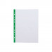 Набор перфофайлов пластиковых ErichKrause® Fizzy Clear, 40 мкм, A4, прозрачный, с синей полосой (в пакете по 10 шт.)