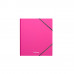 Папка на резинках пластиковая ErichKrause® Neon, A5+, розовый (в пакете по 1 шт.)