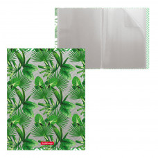 Папка файловая пластиковая ErichKrause® Tropical Leaves, c 20 карманами, A4 (в пакете по 4 шт.)