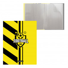 Папка файловая пластиковая ErichKrause® Football time, c 20 карманами, A4 (в пакете по 4 шт.)
