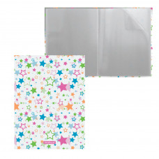 Папка файловая пластиковая ErichKrause® Neon Stars, c 20 карманами, A4 (в пакете по 4 шт.)