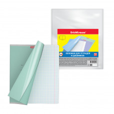 Набор пластиковых обложек ErichKrause® Glossy Clear для тетрадей и дневников, 212х347мм, 100 мкм (пакет 10 шт.)