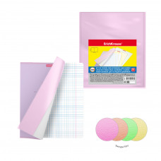 Набор пластиковых обложек ErichKrause® Fizzy Neon для тетрадей и дневников, 212х347мм, 100 мкм(пакет 12 шт.)