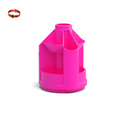 Подставка настольная пластиковая вращающаяся ErichKrause® Mini Desk, Neon Solid, розовый