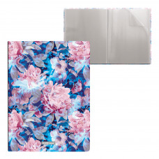 Папка файловая пластиковая ErichKrause® Misty Flowers, с 20 карманами, А4 (в пакете по 4 шт.)