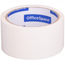Клейкая лента упаковочная OfficeSpace, 48мм*40м, 45мкм, белая, ШК OfficeSpace КЛ_6963