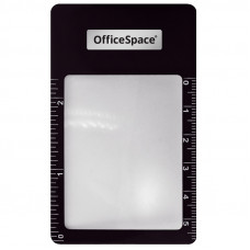 Лупа-закладка OfficeSpace, 85*55мм, с линейкой, 3-х кратное увеличение OfficeSpace 278006