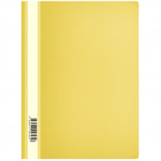 Папка-скоросшиватель пластик. OfficeSpace, А4, 120мкм, желтая с прозр. верхом OfficeSpace Fms16-2_11688/ 240673
