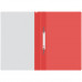 Папка-скоросшиватель пластик. OfficeSpace, А4, 120мкм, красная с прозр. верхом OfficeSpace Fms16-4_11690/ 240675