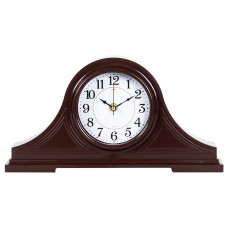1834-003 Часы настольные 35х18 см, корпус коричневый 
