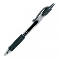Ручка гелевая автоматическая PILOT 0,5 мм черная резиновый грип. Pilot BL-G2-5-B