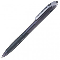 Ручка шариковая автоматическая REXGRIP 0,7 мм черная резиновый грип. Pilot BPRG-10R-F-B